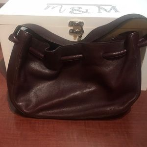 Banana Republic Maroon leather bag.
